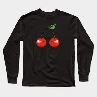 Cute Kissing Cherries Long Sleeve T-Shirt